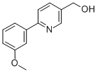 [6-(3-METHOXYPHENYL)PYRIDIN-3-YL]METHANOL 结构式