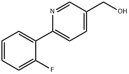 [6-(2-氟苯基)-3-吡啶基]甲醇 结构式