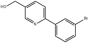 [6-(3-BROMOPHENYL)PYRIDIN-3-YL]METHANOL 结构式