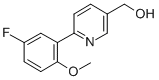 [6-(5-FLUORO-2-METHOXYPHENYL)PYRIDIN-3-YL]METHANOL 结构式