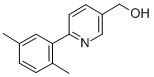 [6-(2,5-DIMETHYLPHENYL)PYRIDIN-3-YL]METHANOL 结构式
