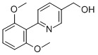 [6-(2,6-DIMETHOXYPHENYL)PYRIDIN-3-YL]METHANOL 结构式