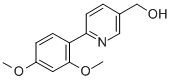 [6-(2,4-DIMETHOXYPHENYL)PYRIDIN-3-YL]METHANOL 结构式