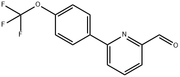 6-[4-(三氟甲氧基)苯基]-2-吡啶甲醛 结构式