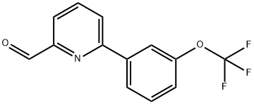 6-[3-(三氟甲氧基)苯基]-2-吡啶甲醛 结构式