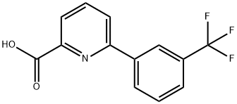 6-(3-三氟甲基苯基)吡啶羧酸 结构式