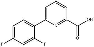 6-(2,4-二氟苯基)吡啶甲酸 结构式
