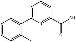 6-(2-甲基苯基)吡啶甲酸 结构式