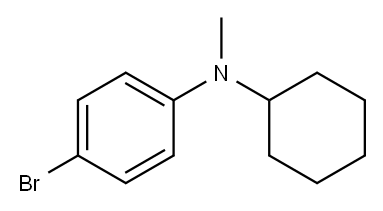 N-甲基-N-环己烷-4-溴苯胺 结构式