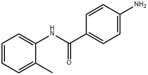 4-氨基-N-(2-甲基苯基)苯甲酰胺 结构式