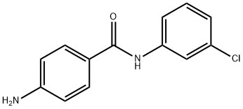 4-AMINO-N-(3-CHLOROPHENYL)BENZAMIDE 结构式
