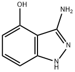 3-氨基-4-羟基吲唑 结构式