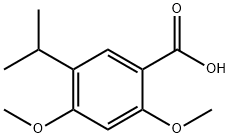 BENZOIC ACID, 2,4-DIMETHOXY-5-(1-METHYLETHYL)- 结构式