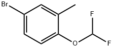 5-溴-2-(二氟甲氧基)甲苯 结构式