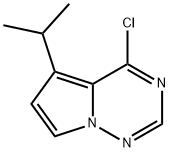 4-氯-5-异丙基吡咯并[1,2-F][1,2,4]三嗪 结构式