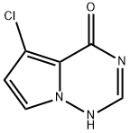 5-CHLORO-3H,4H-PYRROLO[2,1-F][1,2,4]TRIAZIN-4-ONE 结构式