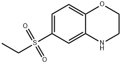 6-(Ethylsulfonyl)-3,4-dihydro-2H-1,4-benzoxazine 结构式