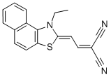MALONONITRILE, [2-(1-ETHYLNAPHTHO[1,2-D]THIAZOLIN-2-YLIDENE)ETHYLIDENE]- 结构式