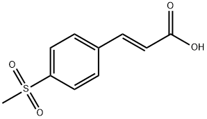 (2E)-3-[4-(甲磺酰基)苯基]-2-丙烯酸 结构式