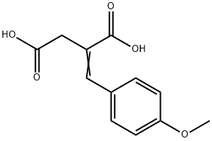 2-(4-甲氧基苄烯)琥珀酸 结构式