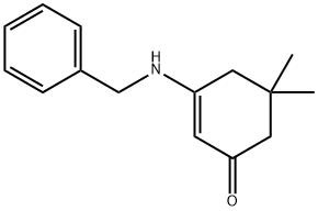 5,5-二甲基-3-[(苯基甲基)氨基]-2-环己烯-1-酮 结构式