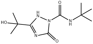 N-叔丁基-3-(2-羟基异丙基)-5-氧代-2,5-二氢-1H-1,2,4-三氮唑-1-甲酰胺 结构式