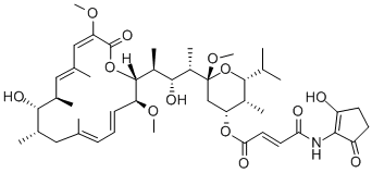 BAFILOMYCIN B2 结构式