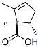 2-Cyclopentene-1-carboxylic acid, 1,2,5-trimethyl-, trans- (9CI) 结构式