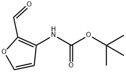 tert-butyl 2-formylfuran-3-ylcarbamate 结构式