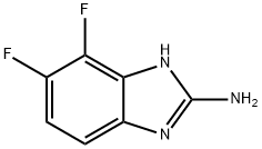 6,7-二氟-1H-1,3-苯并二唑-2-胺 结构式