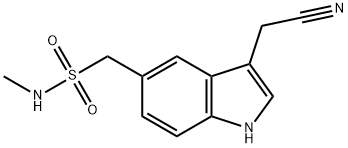 3-(CyanoMethyl)-N-Methyl-1H-indole-5-MethanesulfonaMide 结构式