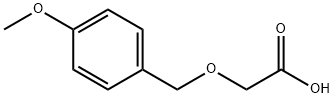 (4-甲氧基苄氧基)乙酸 结构式