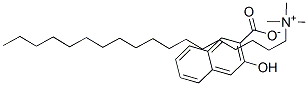 (N-十八烷基)三甲基铵(3-羟基-2-萘甲酸)盐 结构式