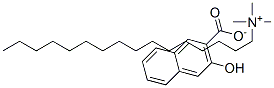 (N-十六烷基)三甲基铵(3-羟基-2-萘甲酸)盐 结构式