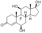 6beta-Hydroxyfluoxymesterone 结构式