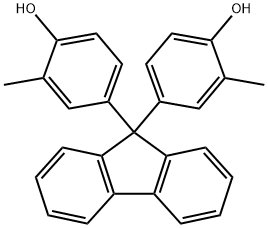 9,9-二(3-甲基-4-羟基苯基)芴 结构式