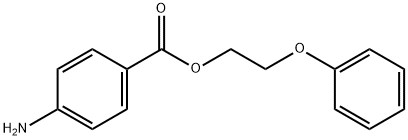 4-氨基苯甲酸-2-苯氧乙酯 结构式