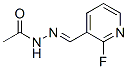 Acetic  acid,  [(2-fluoro-3-pyridinyl)methylene]hydrazide  (9CI) 结构式