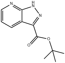 1H-吡唑并[3,4-B]吡啶-3-羧酸叔丁酯 结构式