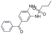N-(2-amino-5-benzoylphenyl)propane-1-sulphonamide 结构式