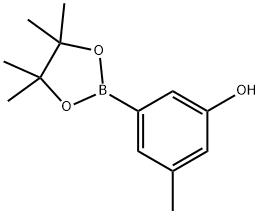 3-甲基-5-羟基-苯硼酸频哪醇酯 结构式
