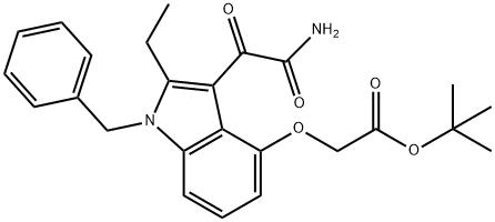 tert-butyl 2-{[1-benzyl-3-(carbaMoylcarbonyl)-2-ethyl-1H-indol-4-yl]oxy}acetate 结构式