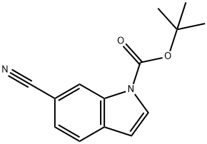 1-BOC-6-氰基吲哚 结构式