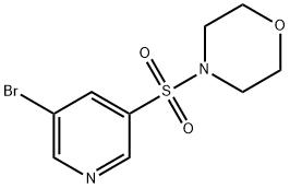 4-(5-溴砒啶-3-基磺酰)吗啉 结构式