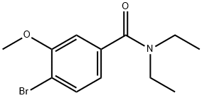 N,N-二乙基-4-溴-3-甲氧基苯甲酰胺 结构式