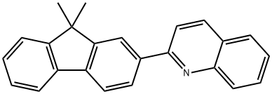 2-(9,9-二甲基-9H-蔸-2-基)-喹啉 结构式