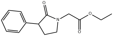 3-苯基-2-碳基-1-吡咯烷乙酸乙酯 结构式