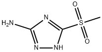 5-甲基磺酰基-4H-1,2,4-三唑-3-胺 结构式