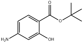4-氨基-2-羟基苯甲酸叔丁酯 结构式