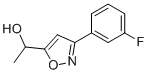 5(1-HYDROXYETHYL)-3(3-FLUOROPHENYL)-ISOXAZOLE 结构式